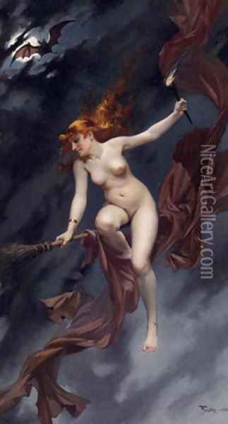 The Witches Sabbath Oil Painting - Luis Ricardo Falero