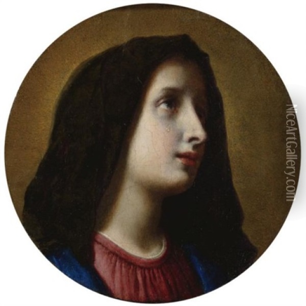 The Mourning Virgin (madonna Addolorata) Oil Painting - Carlo Dolci