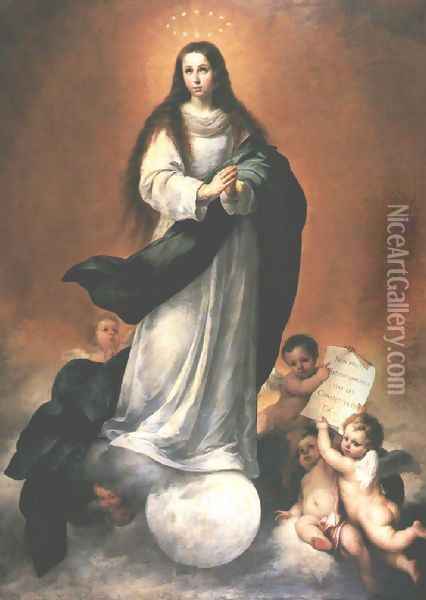 Immaculate Conception 1670 Oil Painting - Bartolome Esteban Murillo