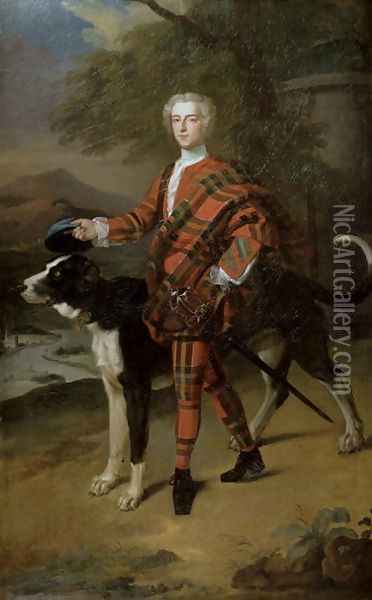 Portrait of John Campbell 1696-1782 Lord Glenorchy, Later 3rd Earl of Breadalbane, 1720s Oil Painting - Enoch Seeman