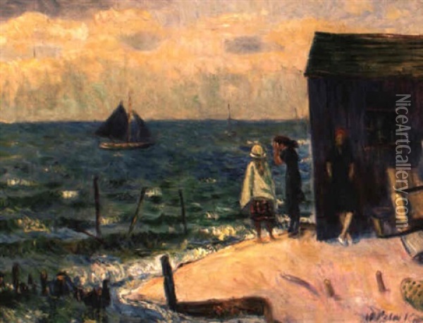 Bellport, Long Island Oil Painting - William Glackens