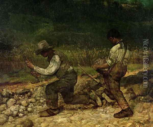 The Stonebreakers 2 Oil Painting - Gustave Courbet