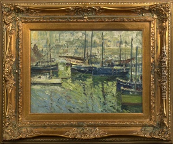 Harbor View Oil Painting - Paul Bernard King