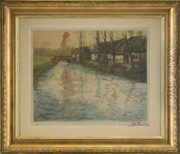 Elv (riviere) Oil Painting - Fritz Thaulow