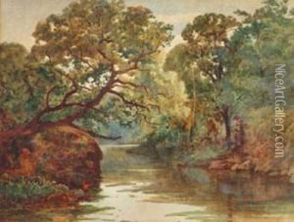 R.cam.a Oil Painting - John Cuthbert Salmon