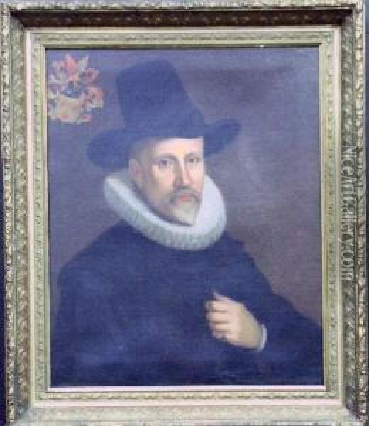 Portrait Of A Man Oil Painting - Gortzius Geldorp
