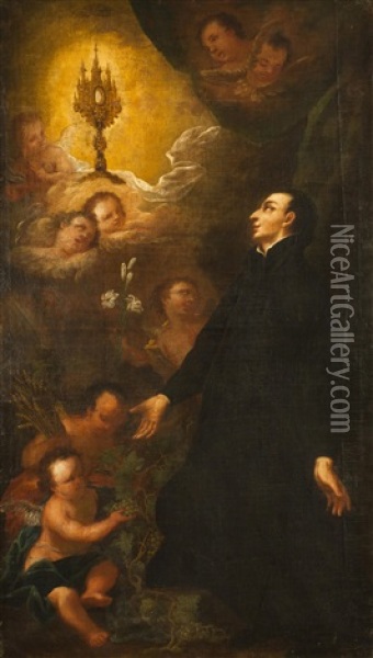 Hl. Aloisius Von Gonzaga Oil Painting - Ignaz Joseph Raab