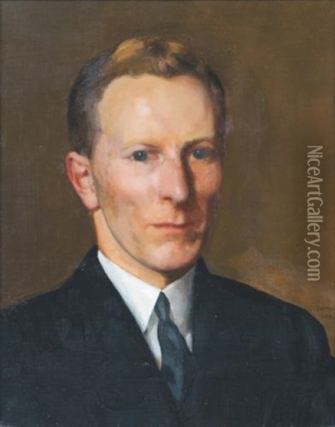Portrait Of Boris Nolde Oil Painting - Konstantin Andreevich Somov