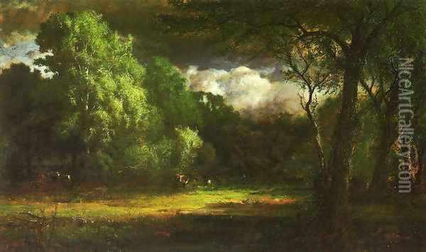 Medfield Massachusetts Oil Painting - George Inness
