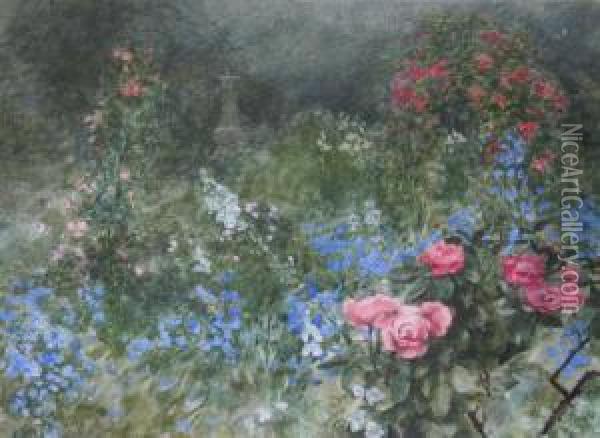 The End Of The Garden Oil Painting - Eloise Harriet Stannard