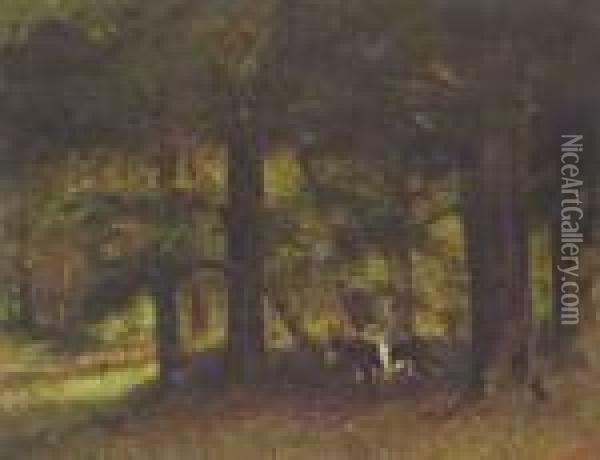 Parc De Rochemont Oil Painting - Gustave Courbet