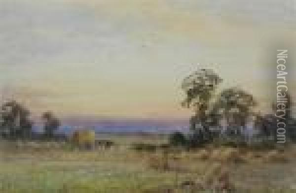 'a Scene On The Dunstable Road Oil Painting - Henry John Sylvester Stannard