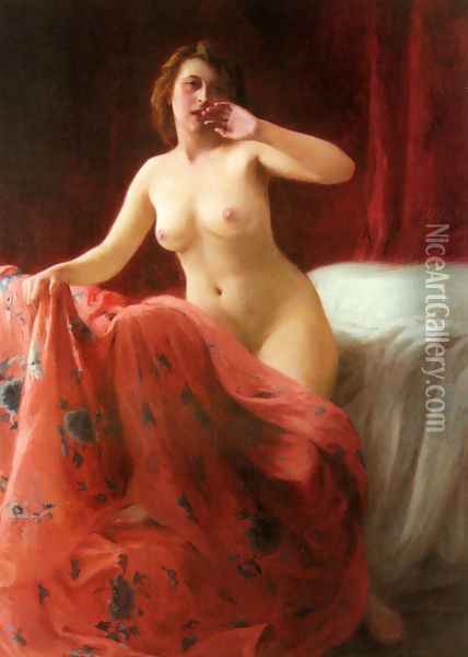 The Awakening Oil Painting - Lucien-Claude-Alexandre Berthault