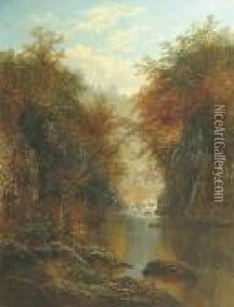 Monsaldale, Derbyshire Oil Painting - William Mellor
