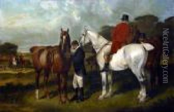 The Huntsmen Break Oil Painting - Snr William Shayer