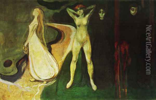 Three ages of women 1894 Oil Painting - Edvard Munch