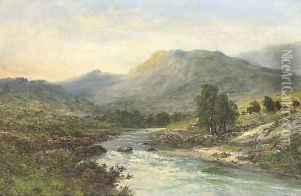 A Highland glen Oil Painting - Louis Richards