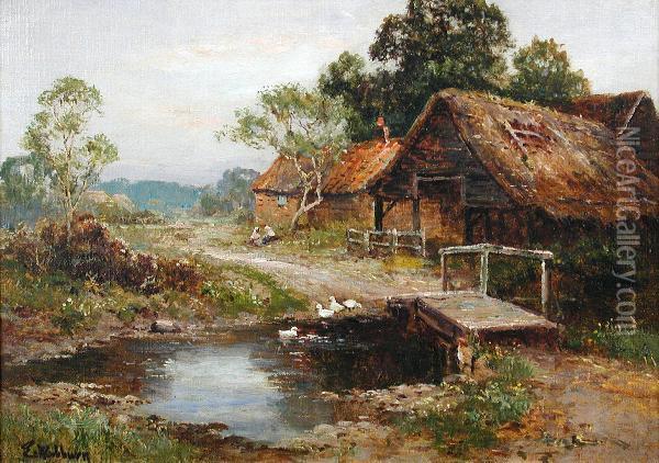 Asussex Homestead Oil Painting - Ernst Walbourn