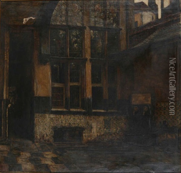 Vieille Boucherie Oil Painting - Willem Linnig the Younger