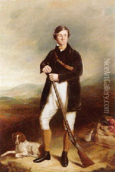 Portrait Of John Monkton Tod Hay Oil Painting - Richard Ansdell