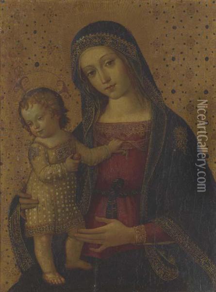 Madonna And Child Oil Painting - Francesco D'Antonio