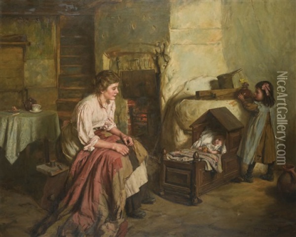 Maternity Oil Painting - Walter Langley