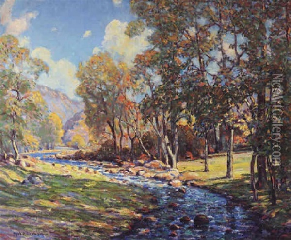 A Summer Stream Oil Painting - Robert Alexander Graham