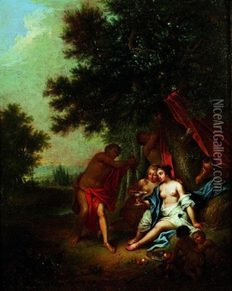 Bacchanale Oil Painting - Johann Conrad Seekatz