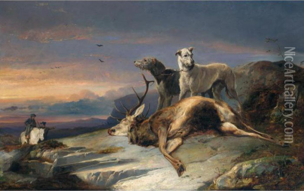 Deer Stalking Oil Painting - Richard Ansdell