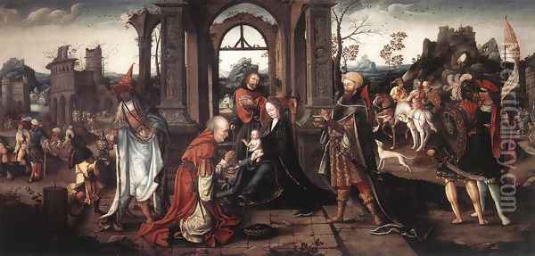 Adoration of the Magi c. 1515 Oil Painting - Flemish Unknown Masters