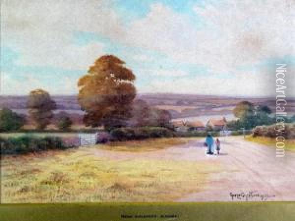 'near Guilford Oil Painting - George Oyston
