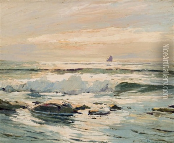 Sunlit Waters Oil Painting - Paul Schumann