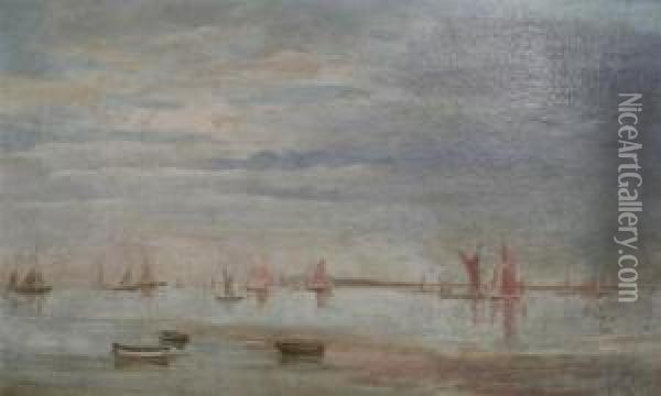 Yachts And Rowing Boats, Harwich Oil Painting - Philip Wilson Steer