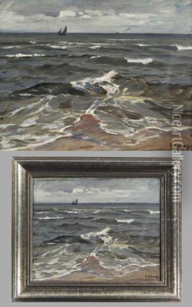 Weite Seelandschaft Oil Painting - Rudolf Hellwag