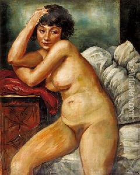 Akt Kobiecy Oil Painting - Roman Kramsztyk