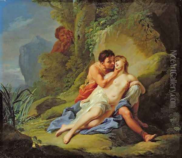 Acis and Galatea, 1758 Oil Painting - Johann Heinrich The Elder Tischbein