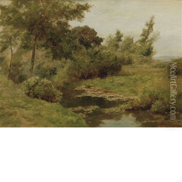 Meadow Stream Oil Painting - Albert Babb Insley