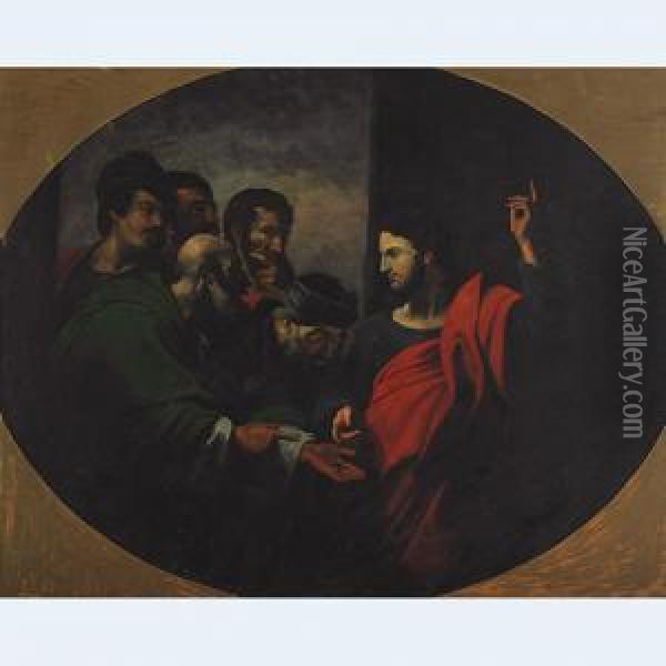 The Tribute Money Oil Painting - John Singleton Copley