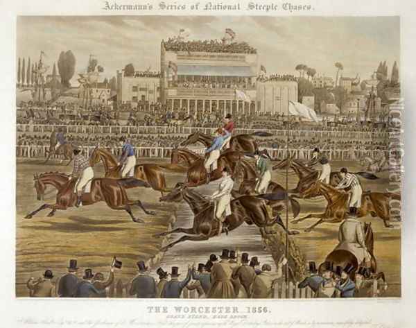 The Royal Birthday Stakes Worcester Oil Painting - Charles Hunt