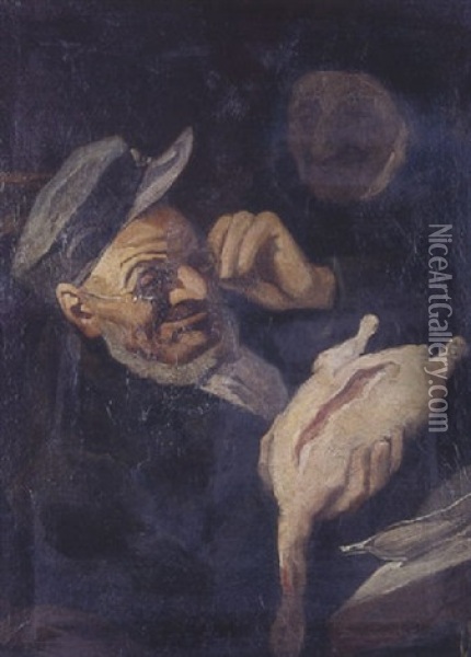 La Cacherisation Oil Painting - Alphonse Jacques (Said) Levy