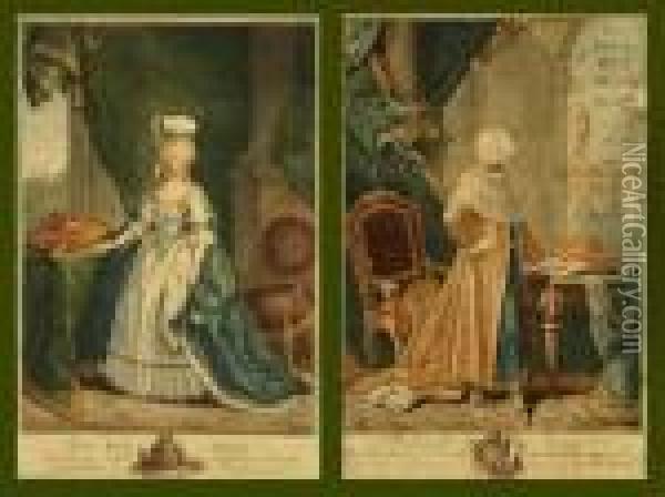 Luisa Maria Amalia, Ferdinando Iii Oil Painting - Guiseppe Piattoli