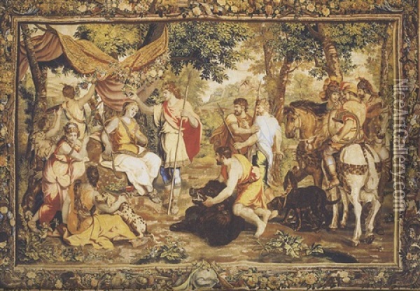 The Coronation Of Atalanta Oil Painting - Charles Le Brun
