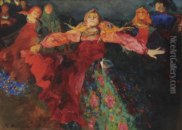 The Dance Oil Painting - Philippe Andreevitch Maliavine