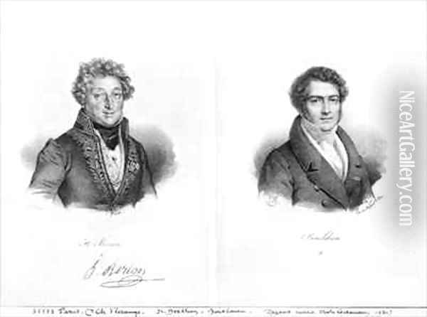 Henri Montan Berton 1767-1844 and Francois Adrien Boieldieu 1775-1834 Oil Painting - Francois Seraphin Delpech