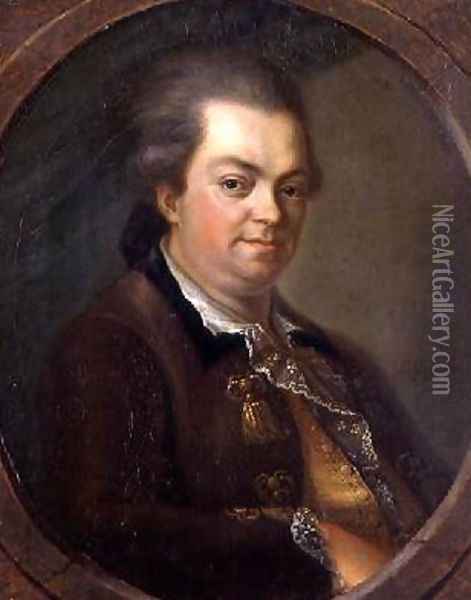 Portrait presumed to be Count Alessandro di Cagliostro 1743-95 Oil Painting - Le Gay