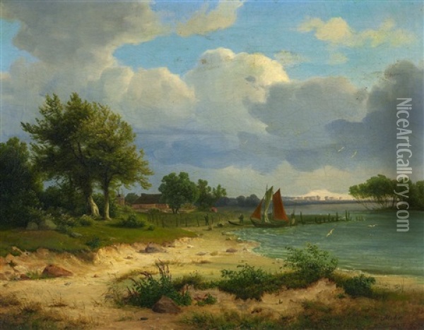 An Der Ostseekuste Oil Painting - Johann Georg Paul Mohr