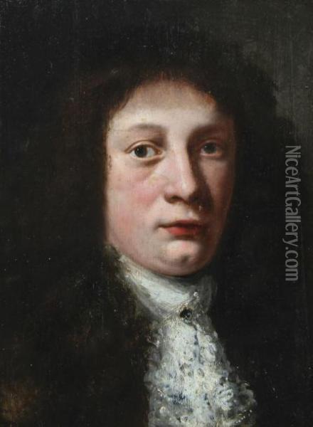 Portrait D'homme Au Jabot Oil Painting - Philippe de Champaigne