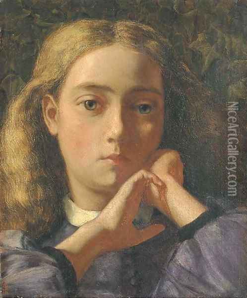 Portrait of Mary De Morgan Oil Painting - Evelyn Pickering De Morgan