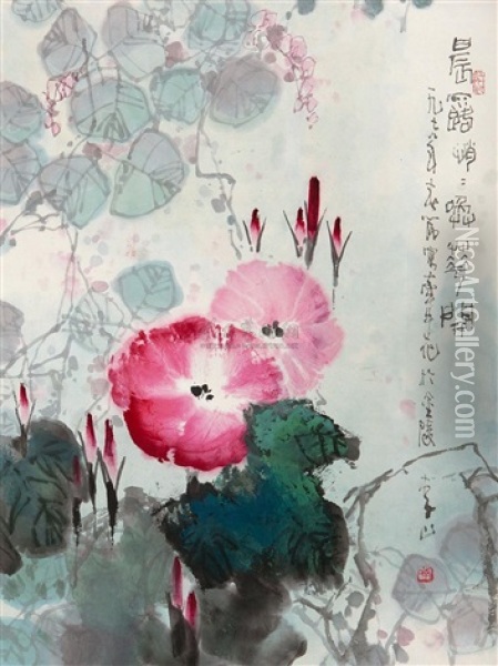 Morning-glory Oil Painting -  Li Shan