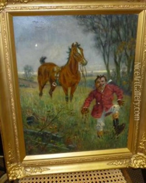 Huntsman Dismounted Oil Painting - William Irving